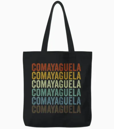 Comayaguela Honduras Retro Vintage Tote Bags - Black