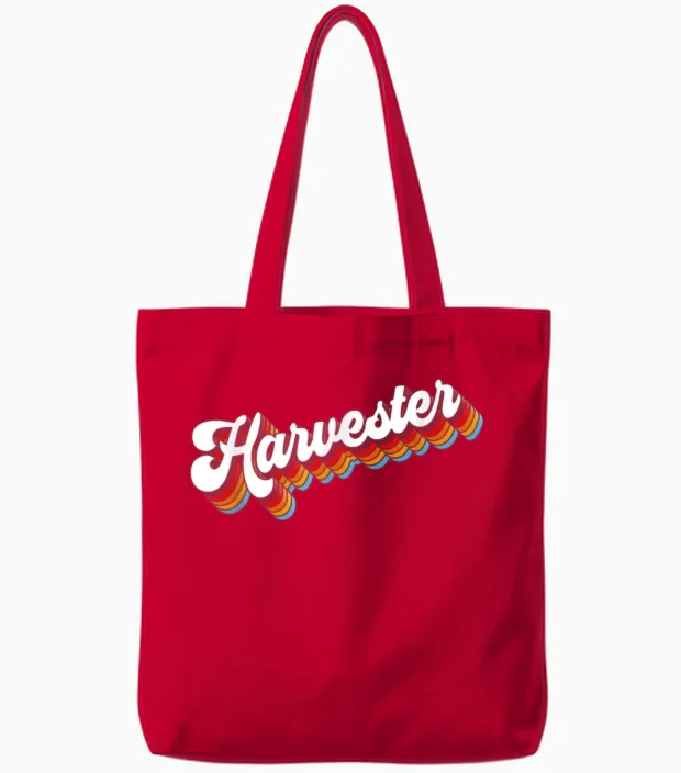 Harvester Job Appreciation Retro Tote Bags - Red