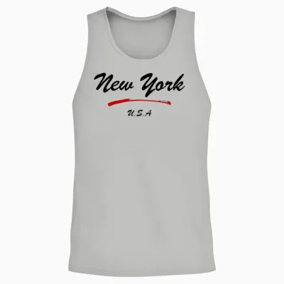 New York Unisex Tank Top - Ash