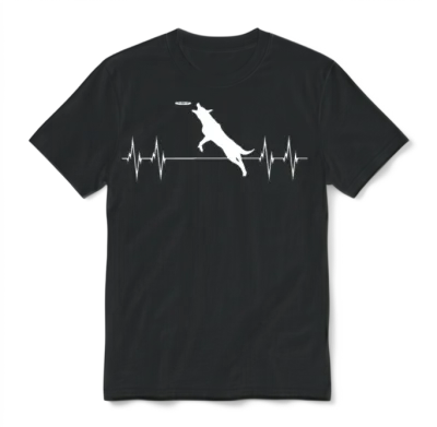 Dog Training Dog Trainer Dog Heart Line Gift Unisex T-Shirt - Black