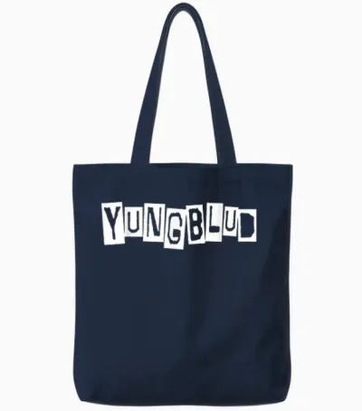 Official Yungblud Logo Tote Bags - Navy