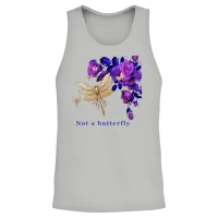 Not a Butterfly Unisex Tank Top - Ash – 2