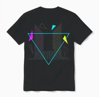Vaporwave Aesthetic Retro Synthwave Unisex T-Shirt - Black