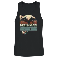 Mothman Cryptid Cryptozoology Retro Unisex Tank Top - Black – 2