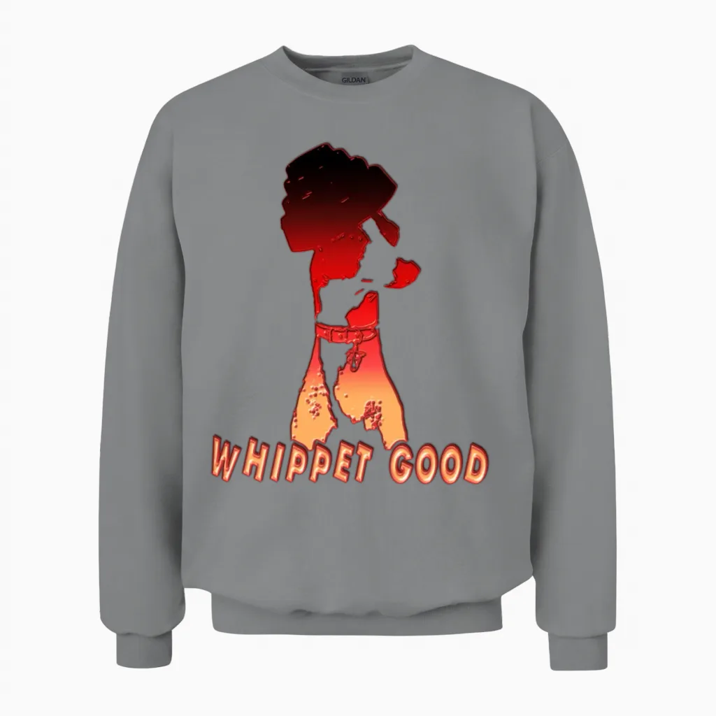 Dog Whippet Good Dog - Lovers Unisex Sweatshirt in Sport Grey