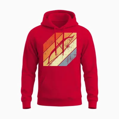 Retro Archery Sport Unisex Hoodie - Red