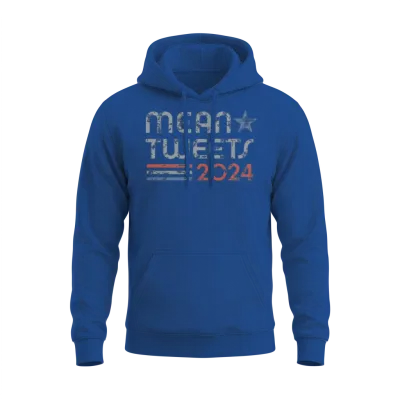Retro Mean Tweets 2024 Unisex Hoodie - Royal