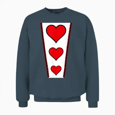 Costume D'halloween Reine De Cœur D'alice Au Pays Des Merveilles Unisex Sweatshirt - Dark Heather