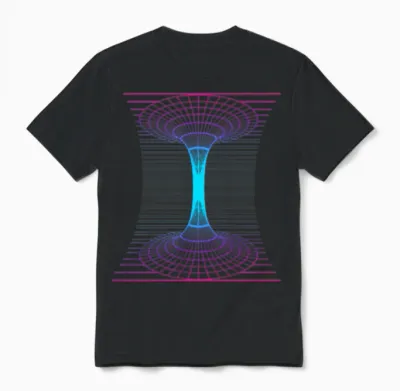 Time Travel Lover Quantum Physics Unisex T-Shirt - Black