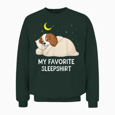 Chemise De Nuit Préférée Cavalier King Charles Spaniel Unisex Sweatshirt - Forest