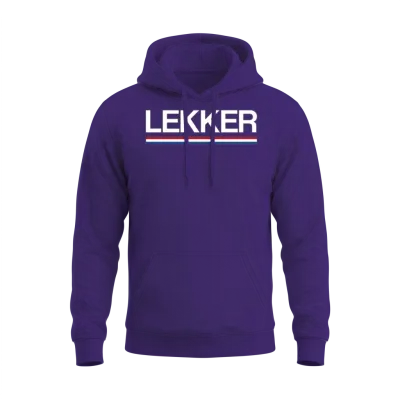 Lekker Dutch Saying Holland Nederland Netherlands Unisex Hoodie - Purple