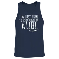Offensive Funny Unisex Tank Top - Navy – 2