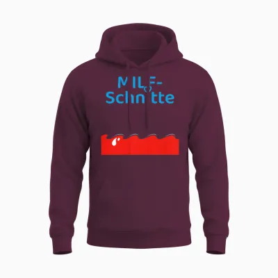 Lustiges Milf-Schnitte T-Shirt Malle Party Urlaub Unisex Hoodie - Maroon