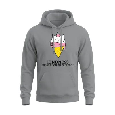 Kindness Looks Good on Everyone Unisex Hoodie - Sport Grey