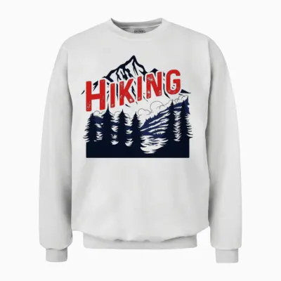Hiking Unisex Sweatshirt - White