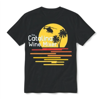 Catalina Wine Mixer Unisex T-Shirt - Black