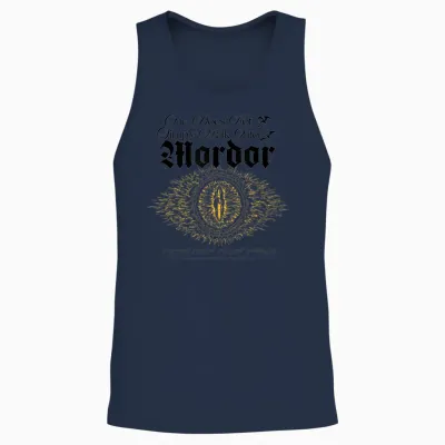 Lord of the Rings Mordor Eye of Sauron Unisex Tank Top - Navy