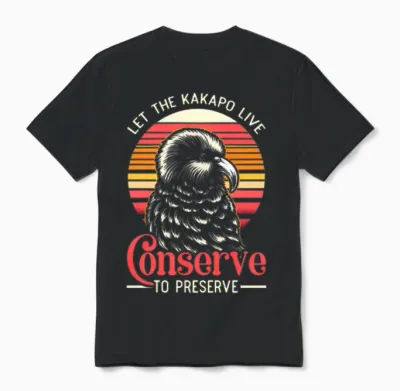 Endangered Species Kakapo Animal Rights Activist Unisex T-Shirt - Black