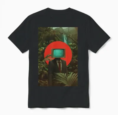 You're Offline - Retro Collage Unisex T-Shirt - Black