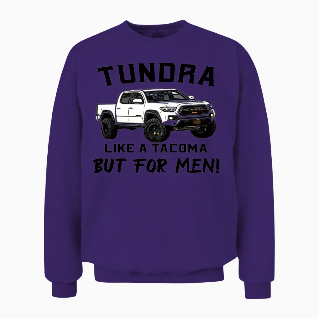 Tundra the Tacoma for Men Unisex Sweatshirt in Purple