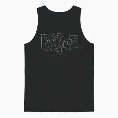 Bratz Pink Classic Logo Unisex Tank Top - Black