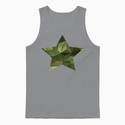 Camouflage Star Unisex Tank Top - Sport Grey