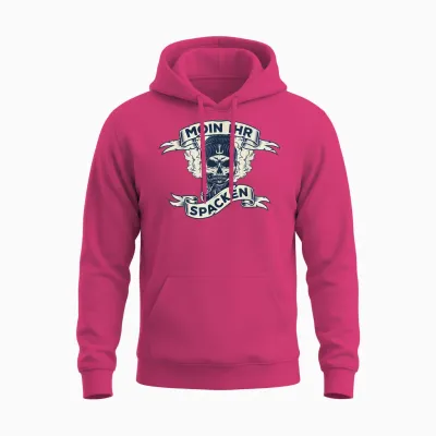 Moin Ihr Spacken North Germany East Frisian East Frisian T-Shirt, Black Unisex Hoodie - Heliconia