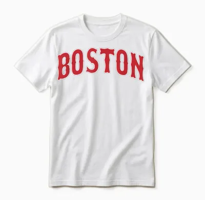 Boston - Throwback Design - Classic Unisex T-Shirt - White