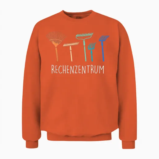 Landscaper Garden Allotment Garden Data Centre T-Shirt, Black Unisex Sweatshirt - Orange