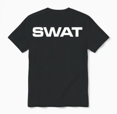 Armes Et Tactiques Spéciales Swat Unisex T-Shirt - Black