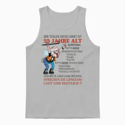 Geburtstagsgeschenk 55 Jahre Geburtstag Mann & Frau Herren Unisex Tank Top - Ash