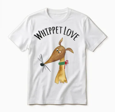 Whippet Love - Fawn Whippet Unisex T-Shirt - White