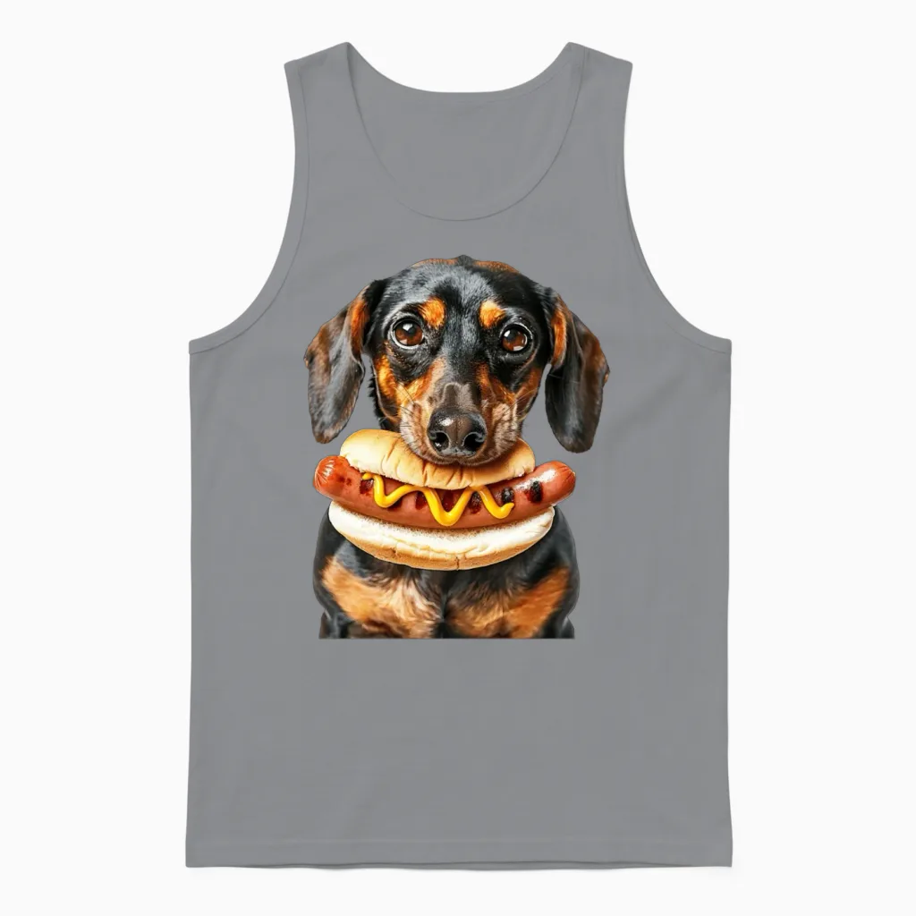 Dog Lovers Gift Unisex Tank Top in Sport Grey