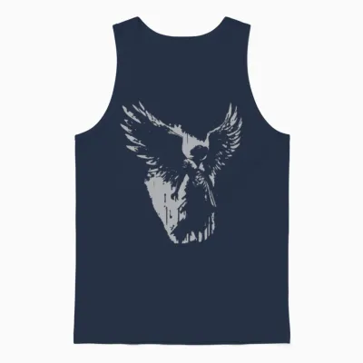 Angel with Wings Unisex Tank Top - Navy