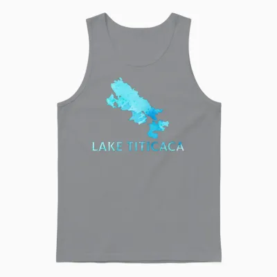 Lake Titicaca, Vintage Lake Titicaca Unisex Tank Top - Sport Grey