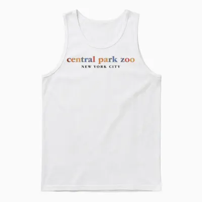 Central Park Zoo New York City Unisex Tank Top - White