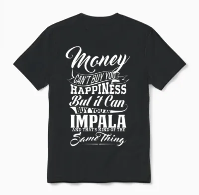 Money and Impala W Unisex T-Shirt - Black