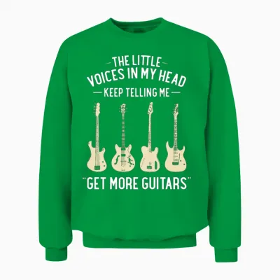 Funny Guitar Unisex Sweatshirt - Irish Green
