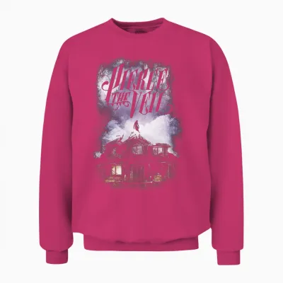 Collide with the Sky Cover Unisex Sweatshirt - Heliconia