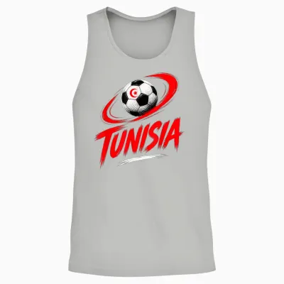 Tunisie Football Vibes été Unisex Tank Top - Ash