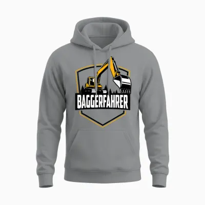 Baggerfahrer Kinder Männer Beruf Spielzeug Bauarbeiter Unisex Hoodie - Sport Grey