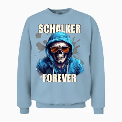 Schalke T-Shirt Gelsenkirchen Saying City Souvenir Fan T-Shirt, Black Unisex Sweatshirt - Light Blue