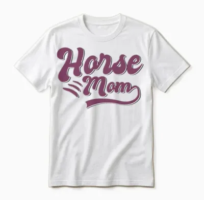 Horse Mom Unisex T-Shirt - White
