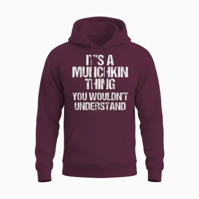 Es Ist Eine Munchkin-Sache (du Würdest Es Nicht Verstehen) Munchkin Cat Unisex Hoodie - Maroon