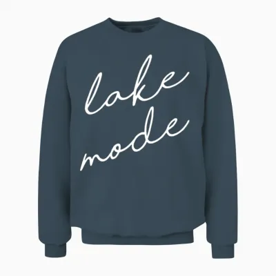 Lake Mode Finger Lakes New York Unisex Sweatshirt - Dark Heather