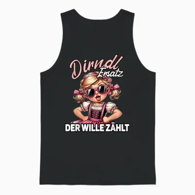 Oktoberfest Costume Shirt Women's Costume Replacement Dirndl T-Shirt, Black Unisex Tank Top - Black
