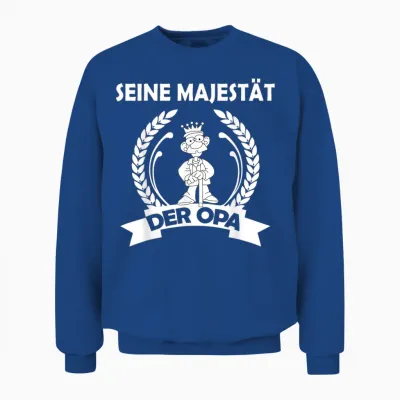 Men's His Majesty the Grandpa Unisex Sweatshirt - Royal