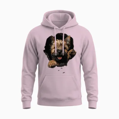 Cairn Terrier Unisex Hoodie - Light Pink