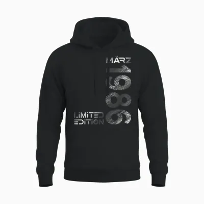März 1986 Mann Frau 40. Geburtstag Limited Edition Unisex Hoodie - Black