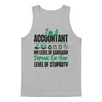 Accountant Bookkeeper Accounting Unisex Tank Top - Ash – 1
